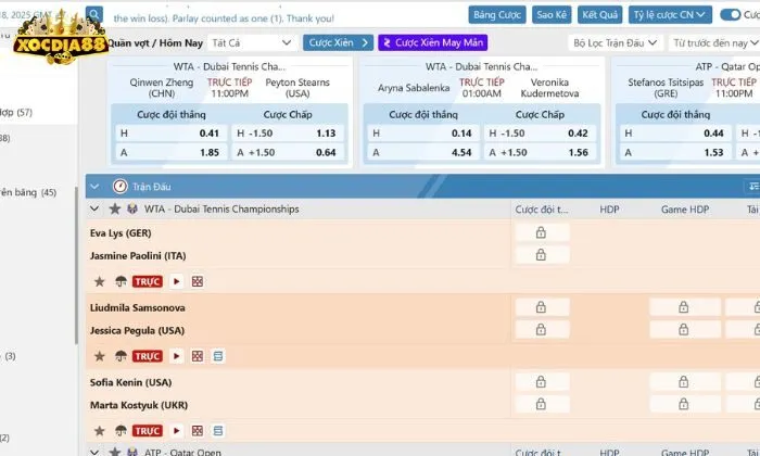 Những bộ môn cá cược thể thao tại Xocdia88