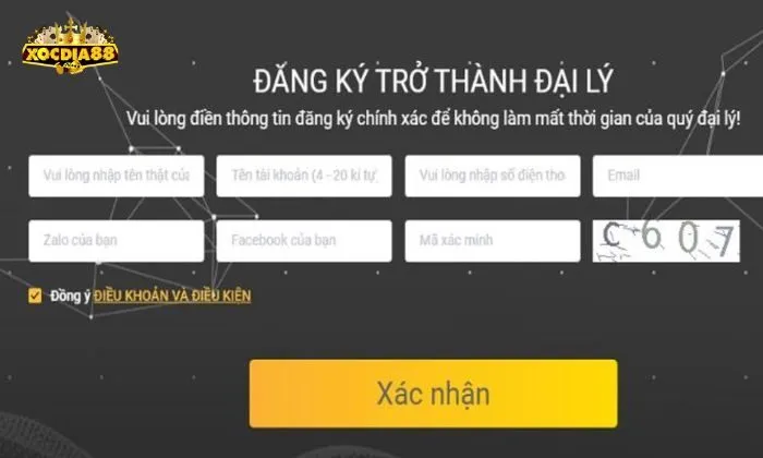 đại lý xocdia88 Các bước đăng ký đại lý xocdia88 nhanh chóng, đơn giản nhất