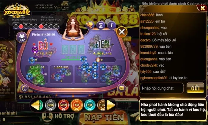 Game online Xocdia88 Các trò chơi bài Xocdia88